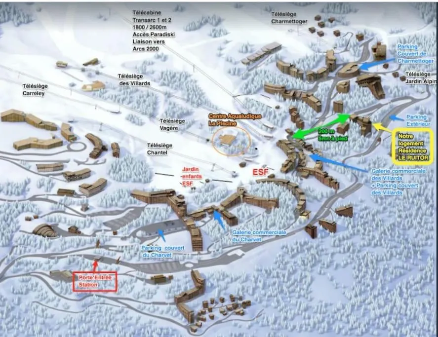 Residence Le Ruitor: Panoramic Duplex with Heated Pool in Paradiski Les Arcs  Les Arcs (Savoie)